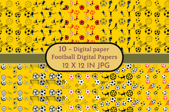 Download Football Digital Papers Patterns - Football digital papers Collection