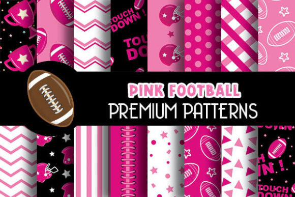 Download Pink Football Digital Papers Patterns - Football digital papers Collection