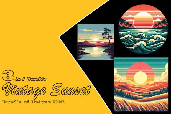 Download Retro Beach Illustration Clipart Bundle - Beach Collection