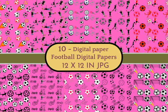 Download Football Digital Papers Patterns - Football digital papers Collection