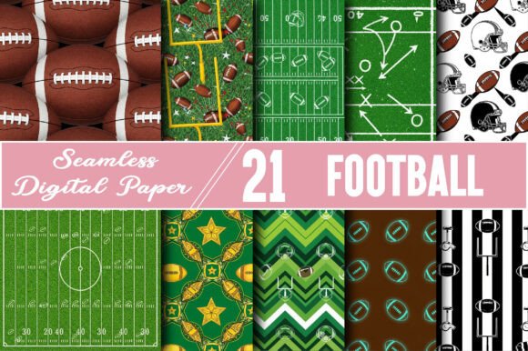 Download Football Digital Papers Patterns - Football digital papers Collection