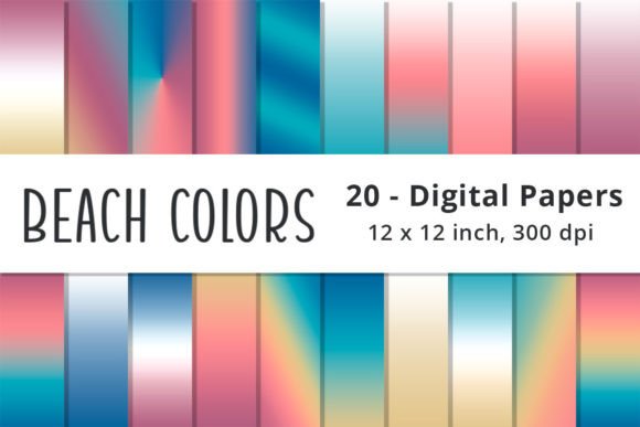 Download Beach Color Gradient Background Papers - Beach Collection