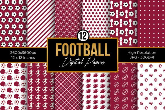 Download Football Digital Papers Pattern - Football digital papers Collection