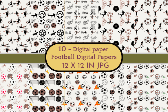 Download Football Digital Papers Patterns - Football digital papers Collection