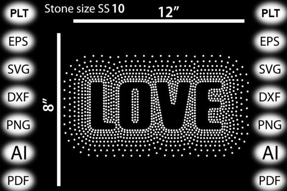 Download Valentines Day, Love Rhinestone Design - Love Collection