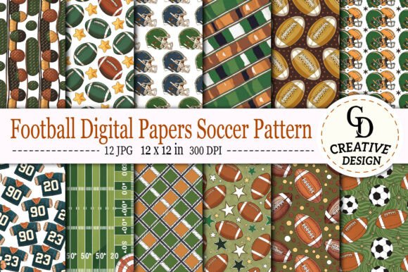 Download Football Digital Papers Soccer Pattern - Football digital papers Collection